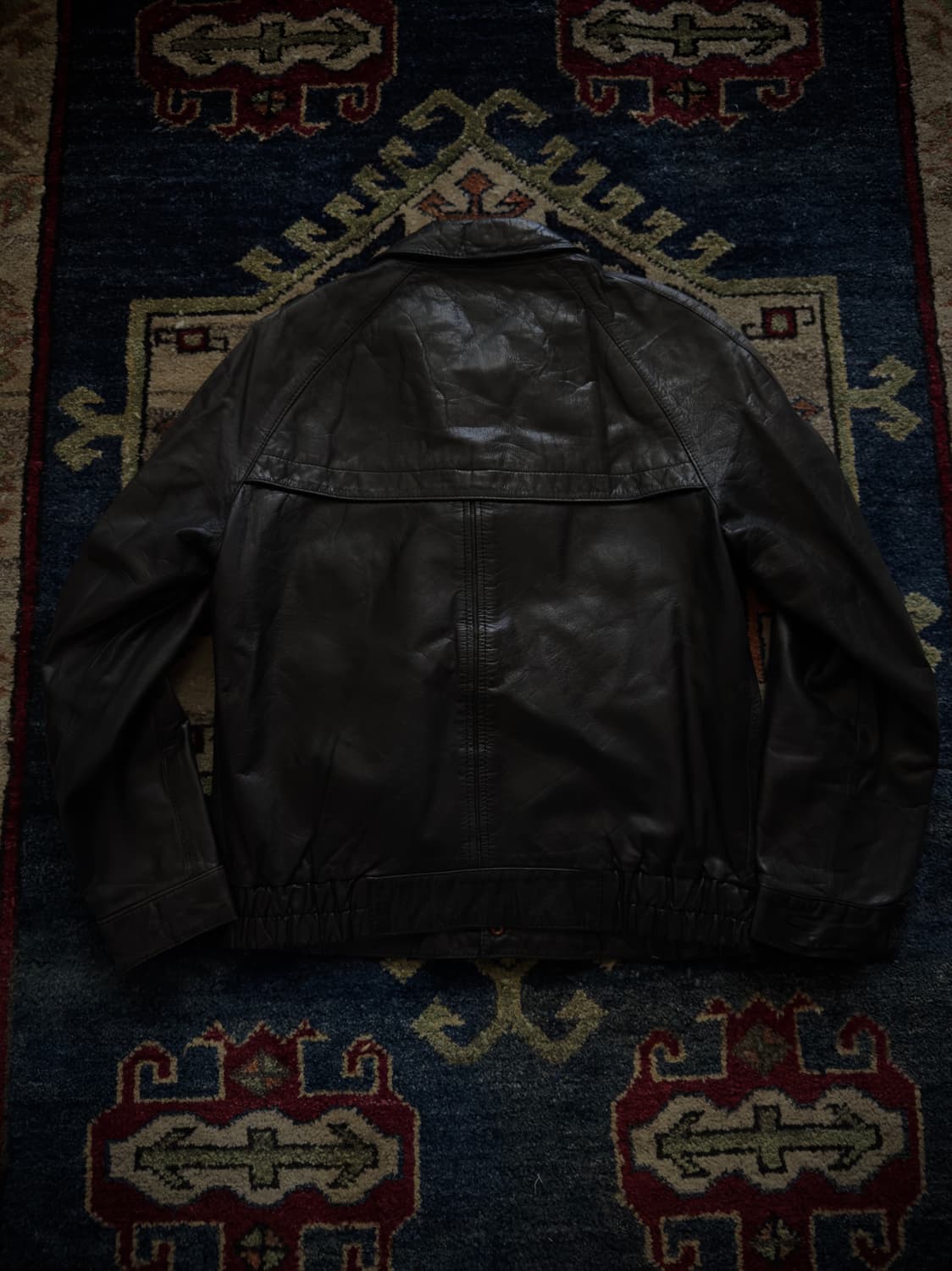 Coverage 7pocket Black Leather Jacket 상품이미지2