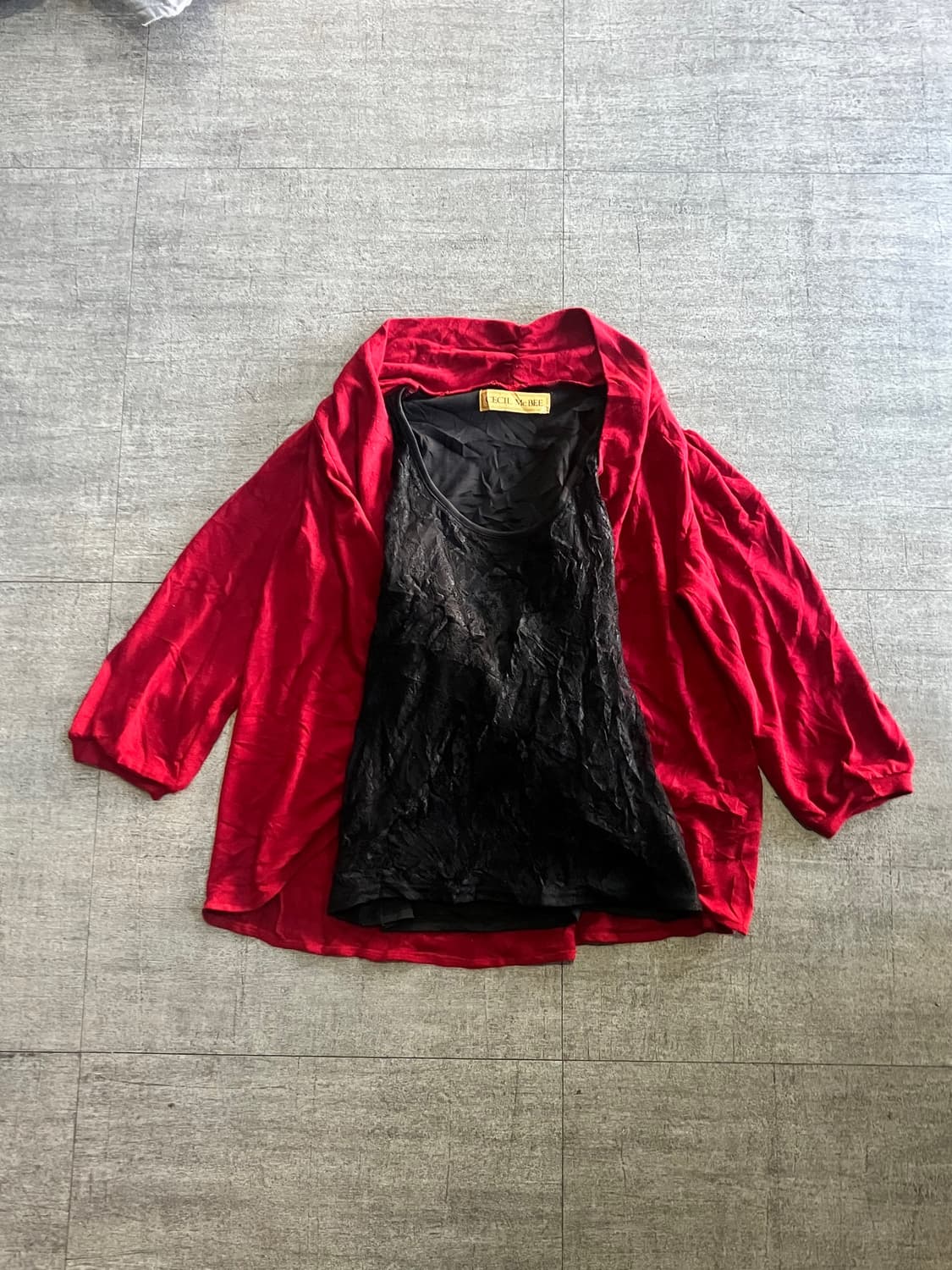 Cecil Mcbee 세실맥비 핀터깔y2k 오리엔탈펑크 슬립가디건 상품이미지1