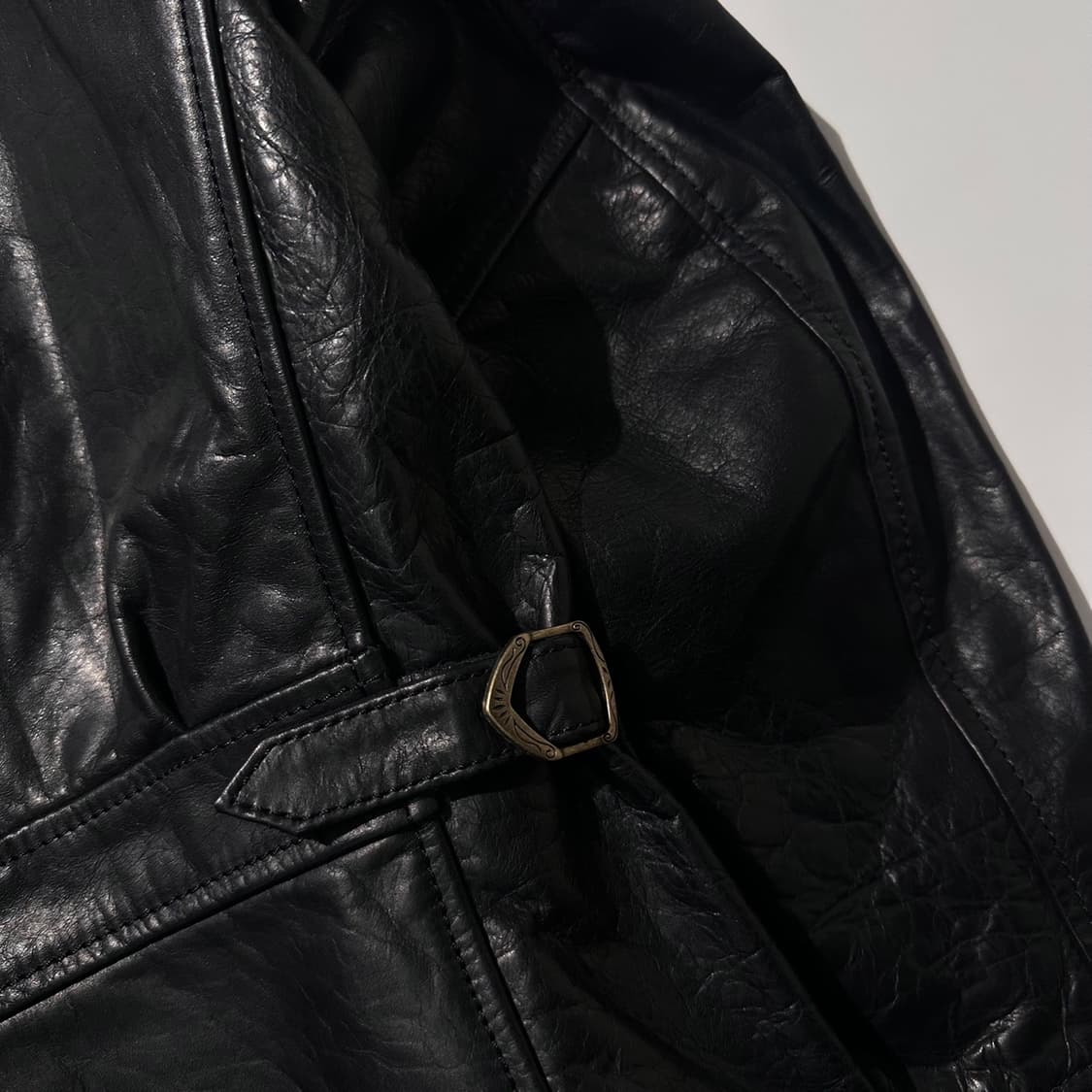 Curphey Leather 홀스하이드 레더 싱글 자켓 상품이미지7