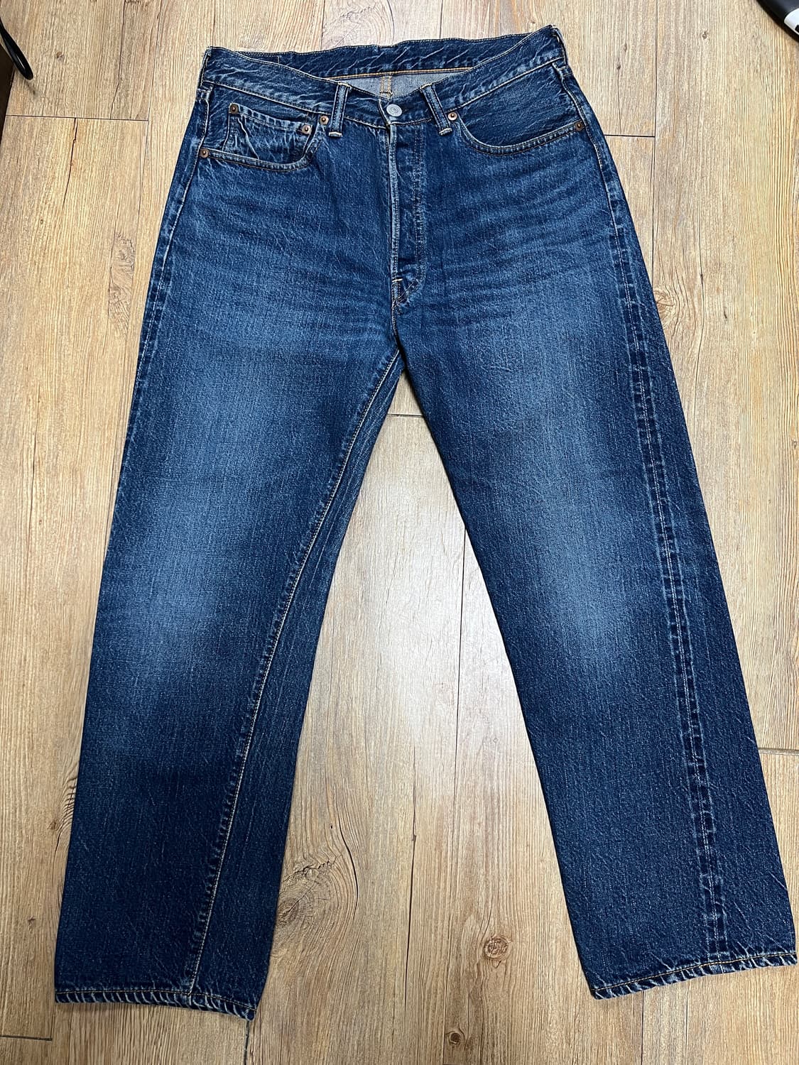 택포22) 웨어하우스 2nd-hand 다크 인디고 다크워시 31 셀비지 상품이미지1