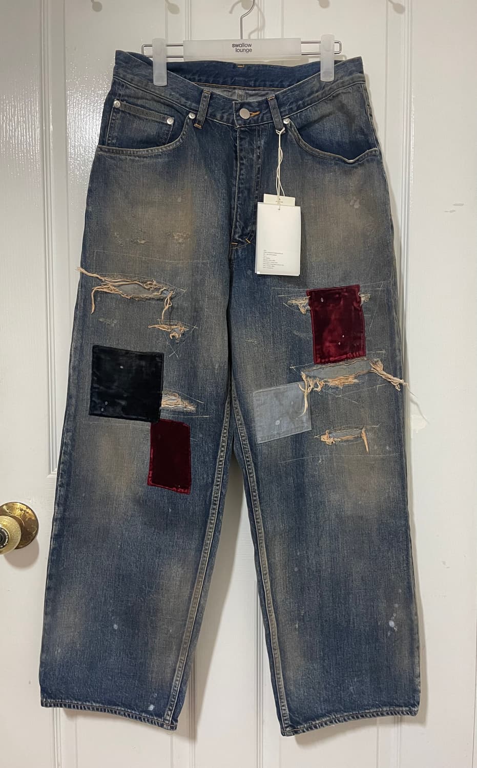 [새상품] 안셀름 넘버나인 오마주 스트레이트 데님 1 상품이미지5