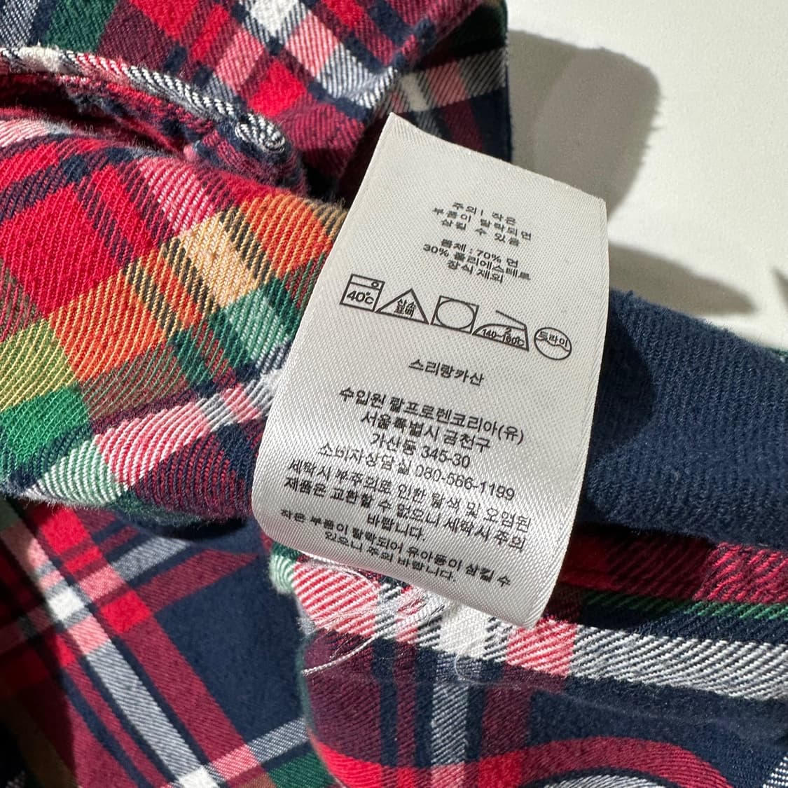 폴로 랄프로렌 클래식핏 퍼포먼스 플란넬 체크 셔츠 상품이미지6