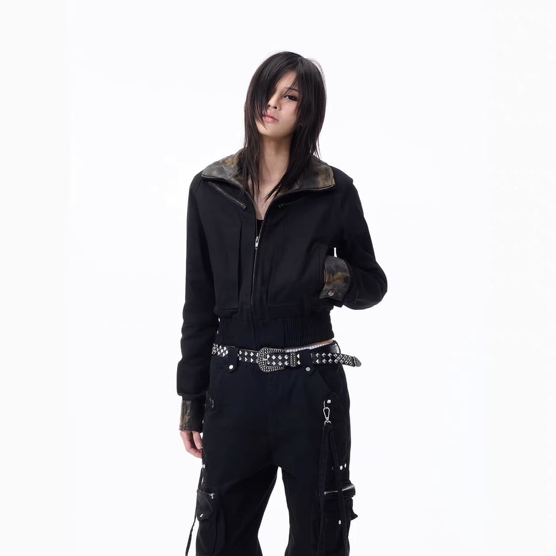 Lightinus Wax Camouflage crop jacket 상품이미지6