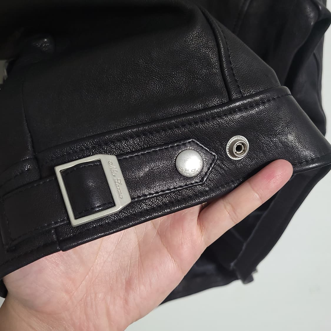 (46) 느와르 라르메스 블랙 양가죽 라이더 자켓 상품이미지8