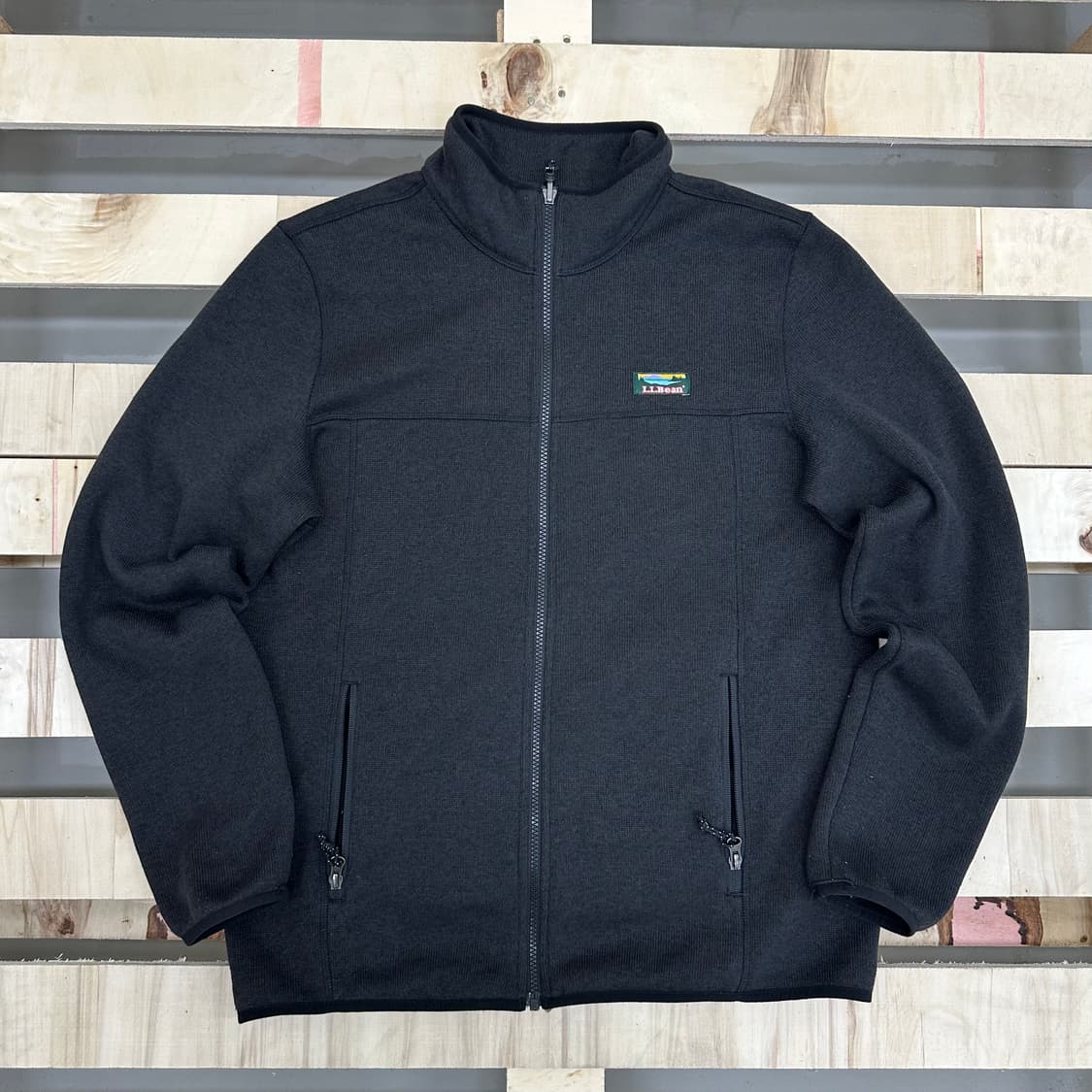 LL Bean 니트 플리스 집업자켓 상품이미지1