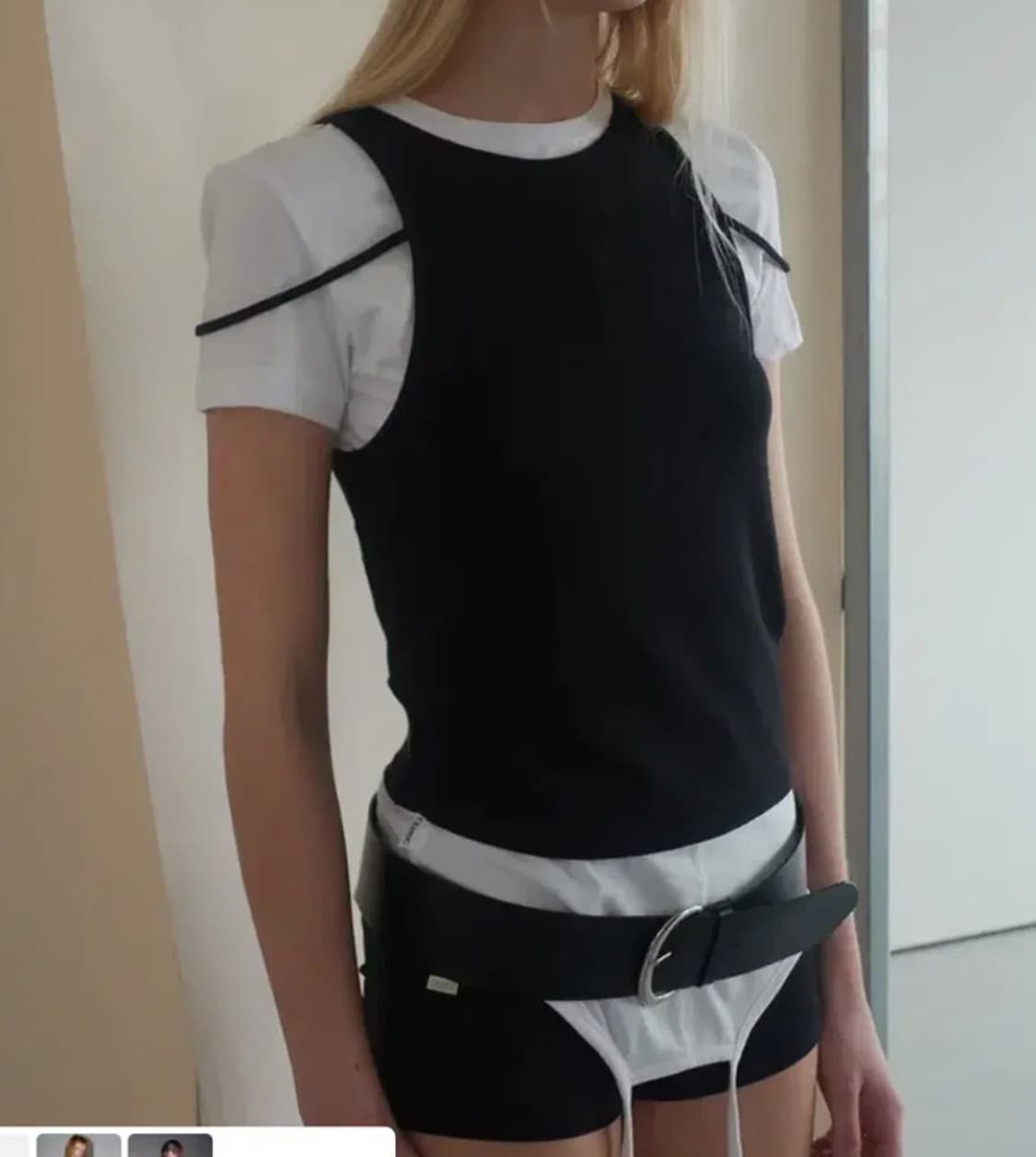 세릭 BOTH SIDE STRING TOP / WHITE 상품이미지1