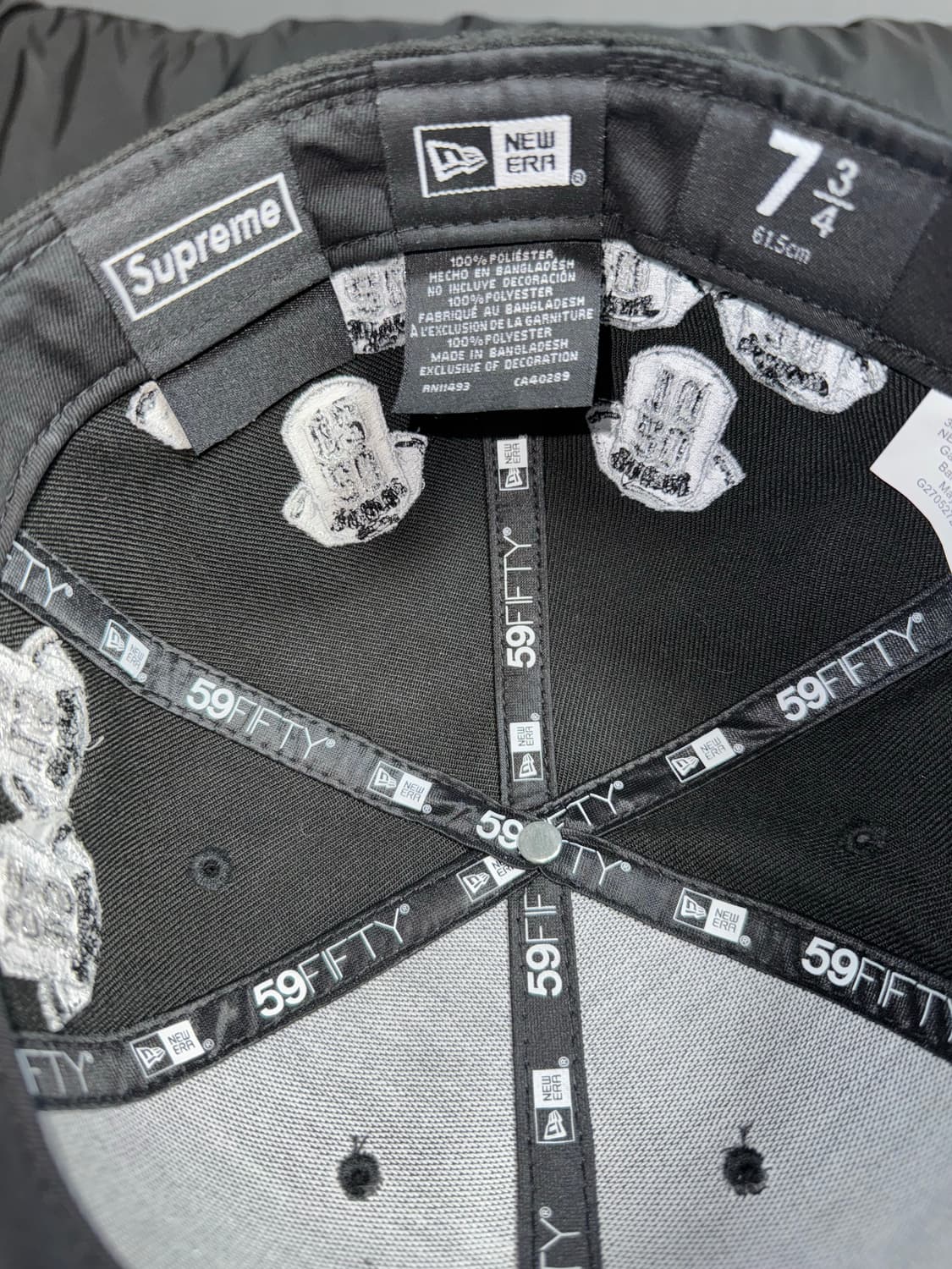 [734] 24FW 슈프림x뉴에라 저지 박스로고 블랙 상품이미지6