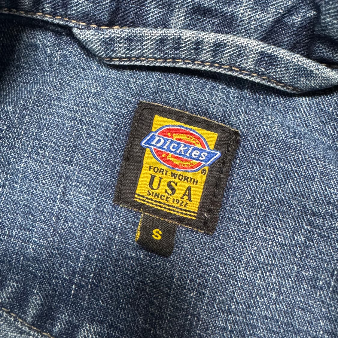 Name : 디키즈 USA 90's 후면 빅로고 데님 청자켓 :) 상품이미지7