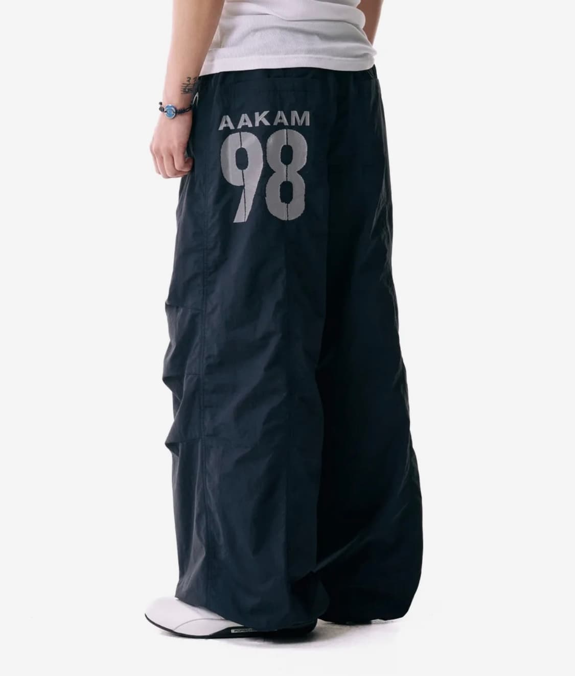 98 Printed Knee Pin-tuck Nylon Pants (Du 상품이미지1