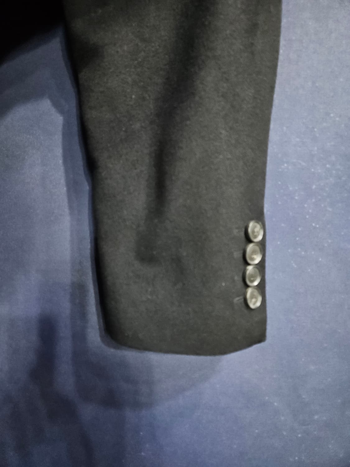 휴고보스 블랙컬러 남성 슬림핏 100 롱코트  상품이미지5