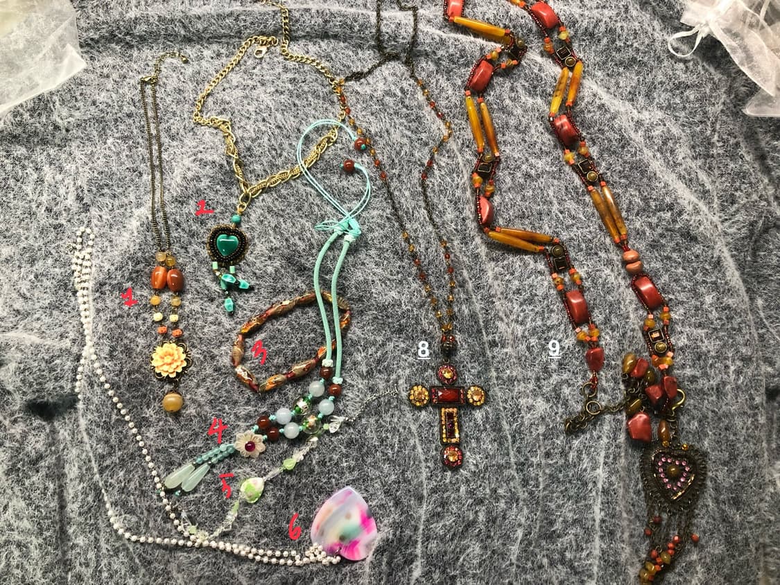 빈티지 목걸이 팔찌 /오리엔탈 모리걸 일본 십자가  상품이미지1