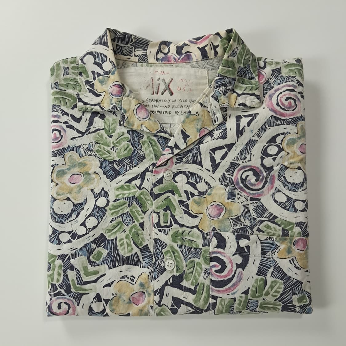 CK419 XL 믹스 90s 레트로 트로피컬 오픈칼라 반팔 셔츠 남방 상품이미지6