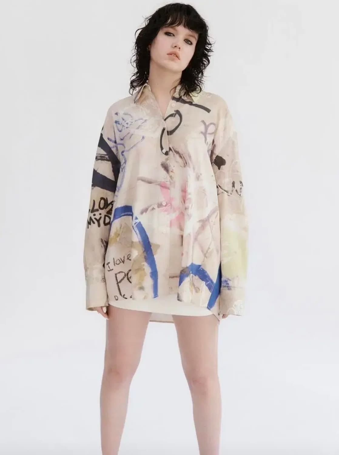 더오픈프로덕트 셔츠 OpenYY LOVE GRAFFITI SHIRTS 상품이미지1