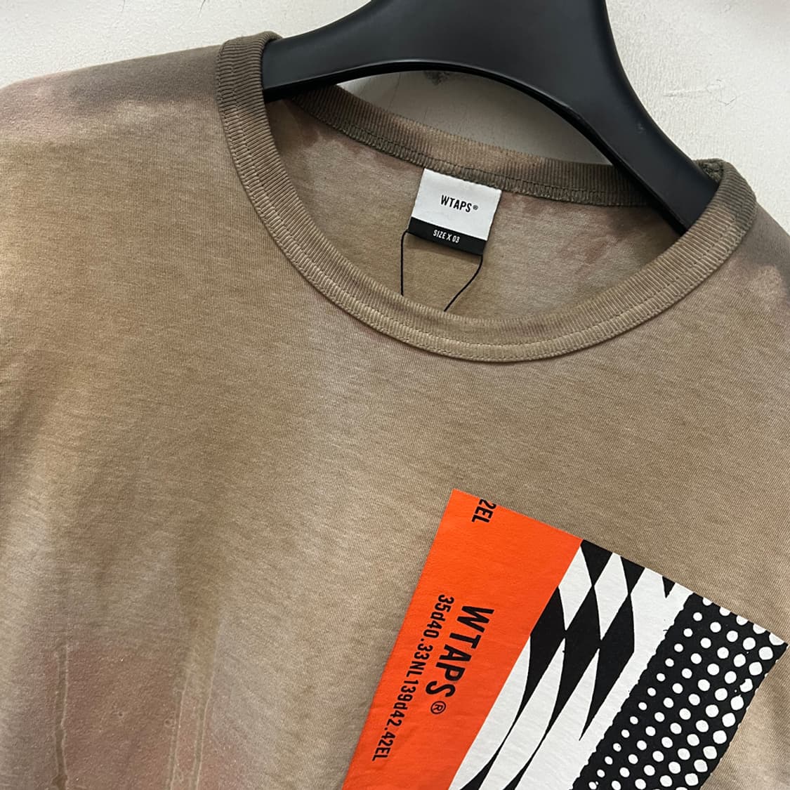 WTAPS 더블탭스 멜랑콜릭 02 타이다이 긴팔 롱슬리브 2XL급 상품이미지3