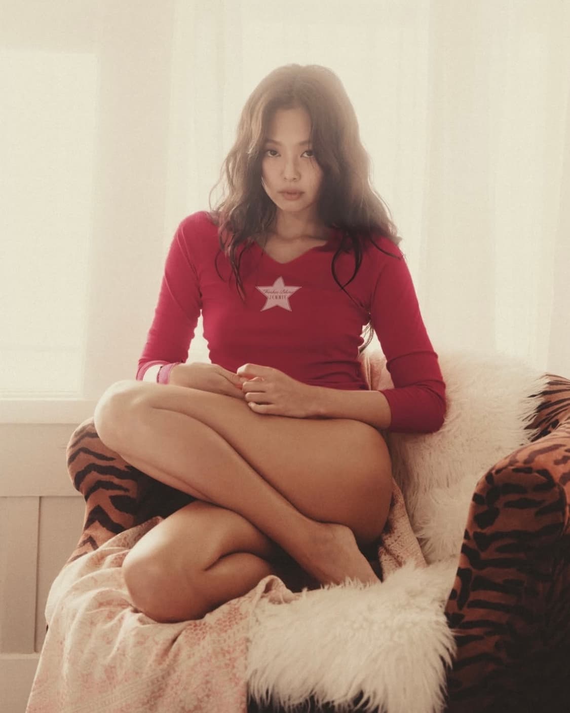 [S,M]프랭키스 비키니 x 제니 26ss 비너스 코튼 탑/레드 상품이미지2