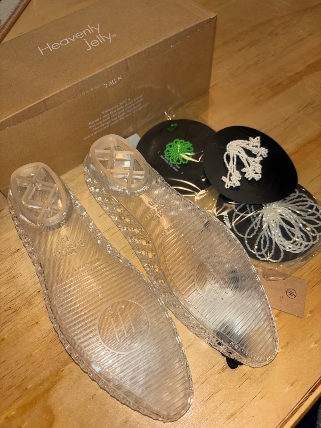 [새상품] 헤븐리젤리 투명 젤리 슈즈 230mm 상품이미지2