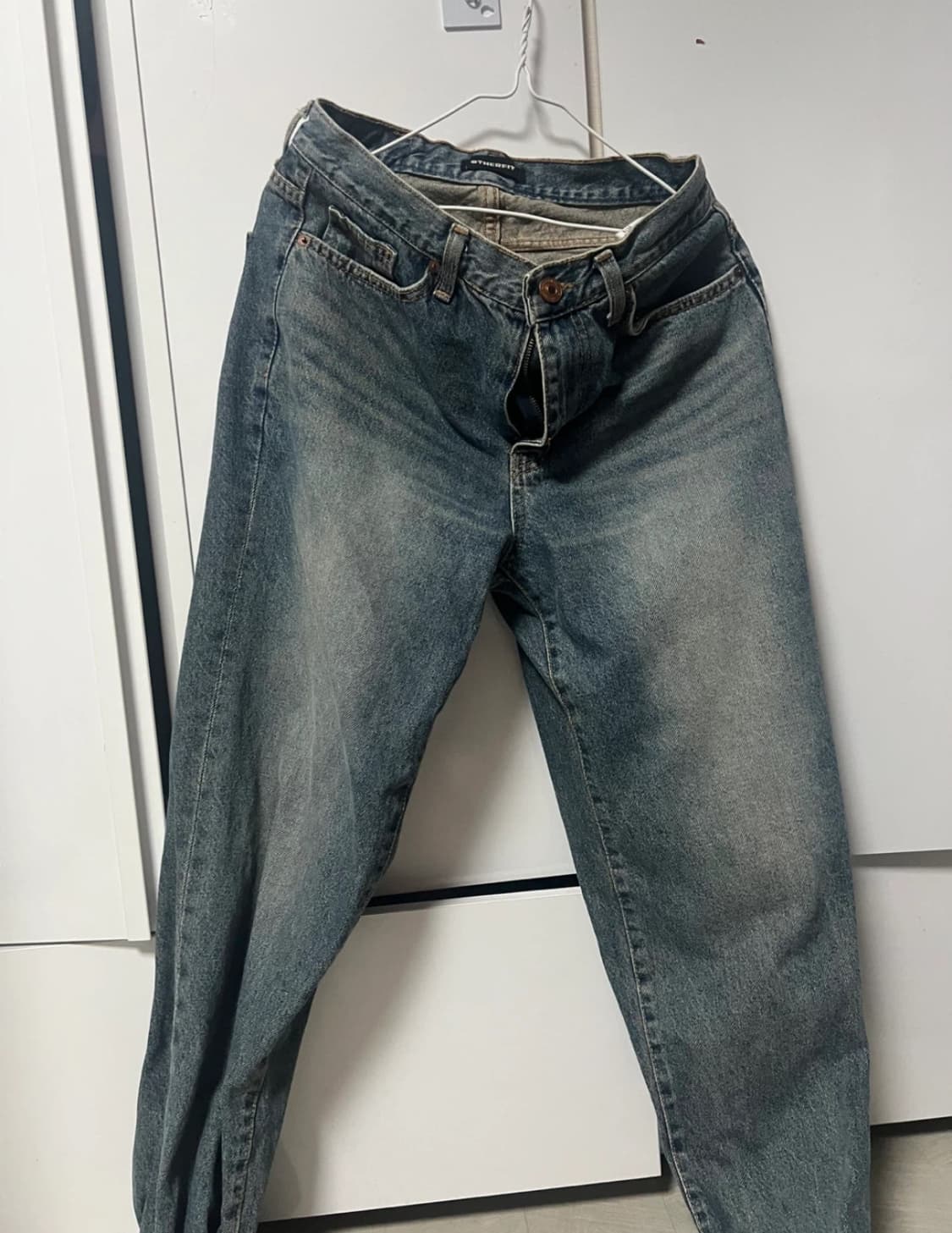 워싱 중청바지 상품이미지1