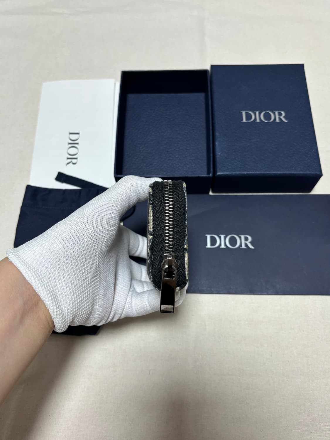 [새상품급] 디올 오블리크 지퍼돌이 반지갑  상품이미지5