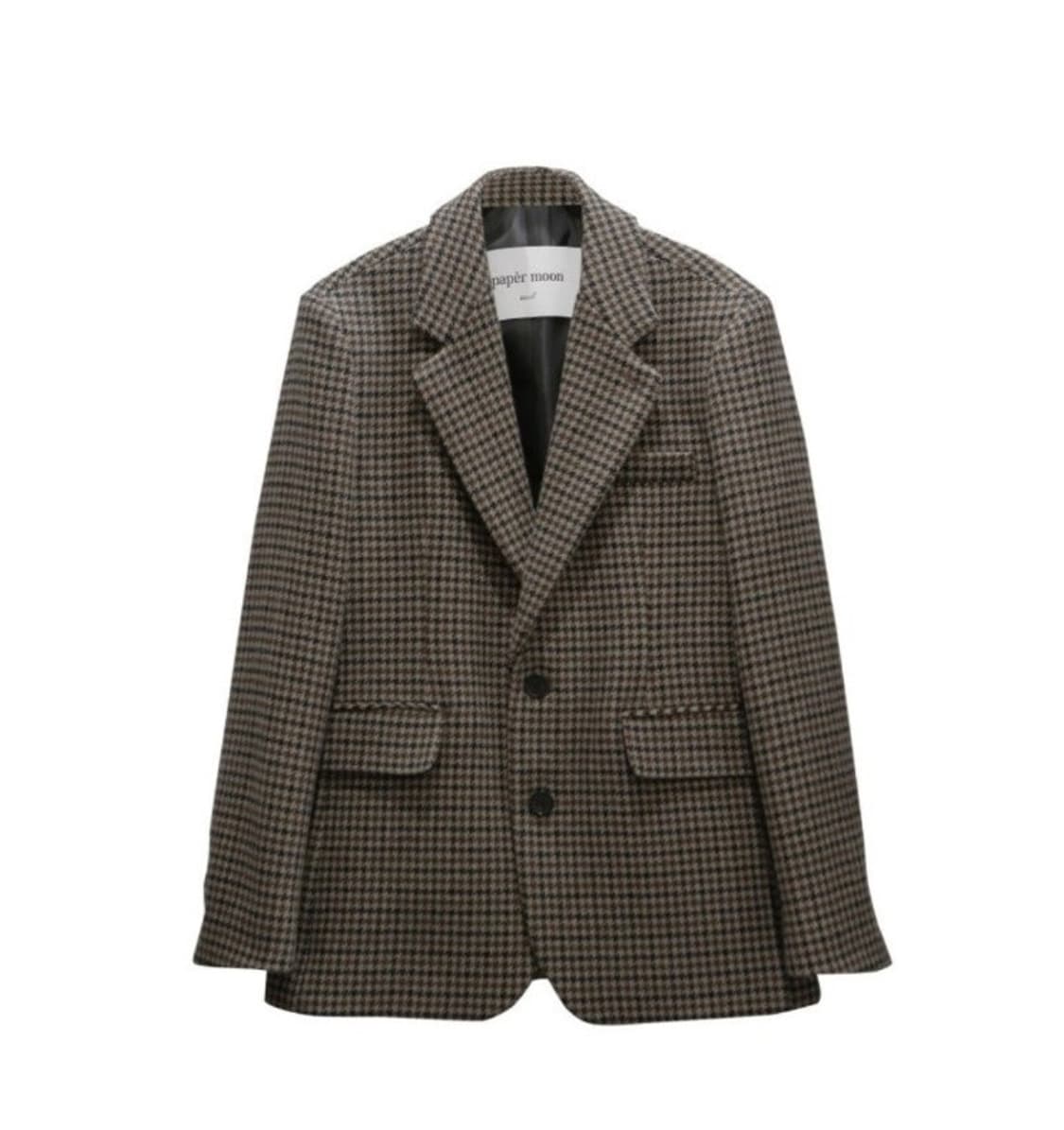 페이퍼문 하운드투스체크 울블레이저 체크쟈켓 상품이미지4