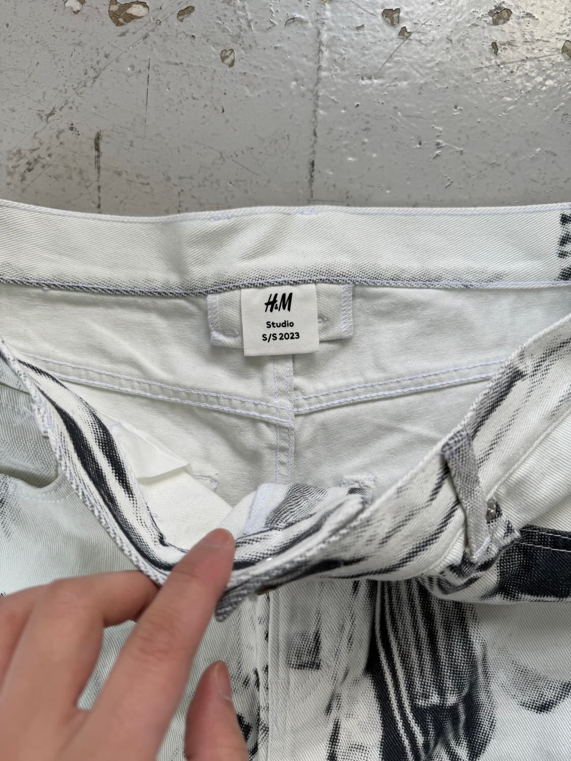 H&M Studio 프린팅 팬츠 상품이미지4