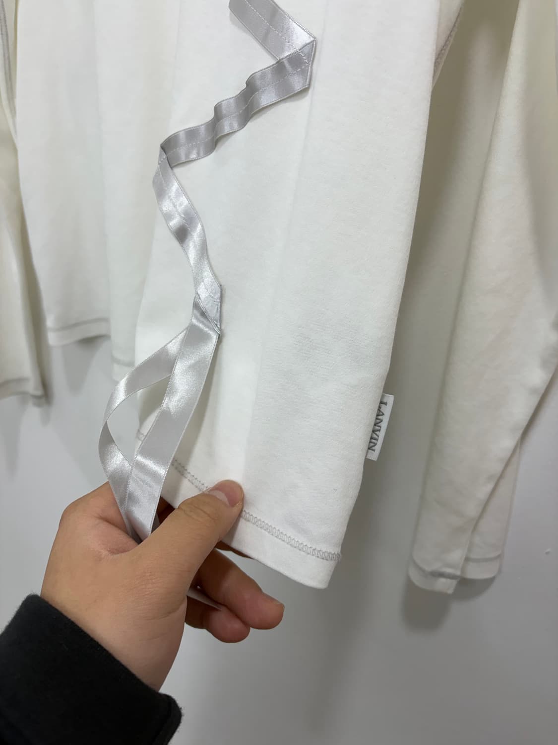 랑방 스포츠 리본 반집업 티셔츠 상품이미지8