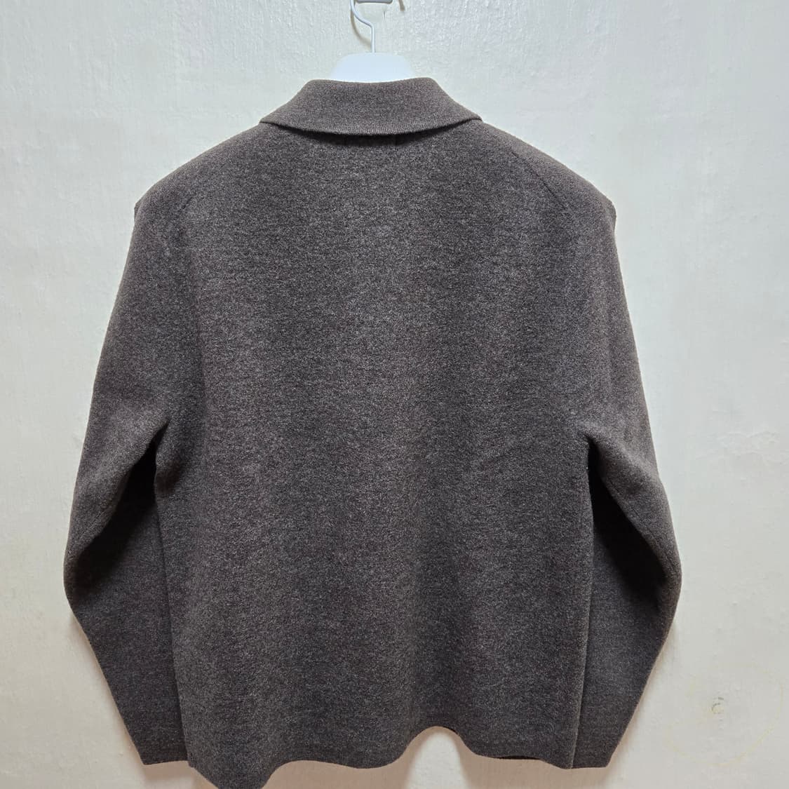 유니클로C 니트풀집재킷 브라운 상품이미지3