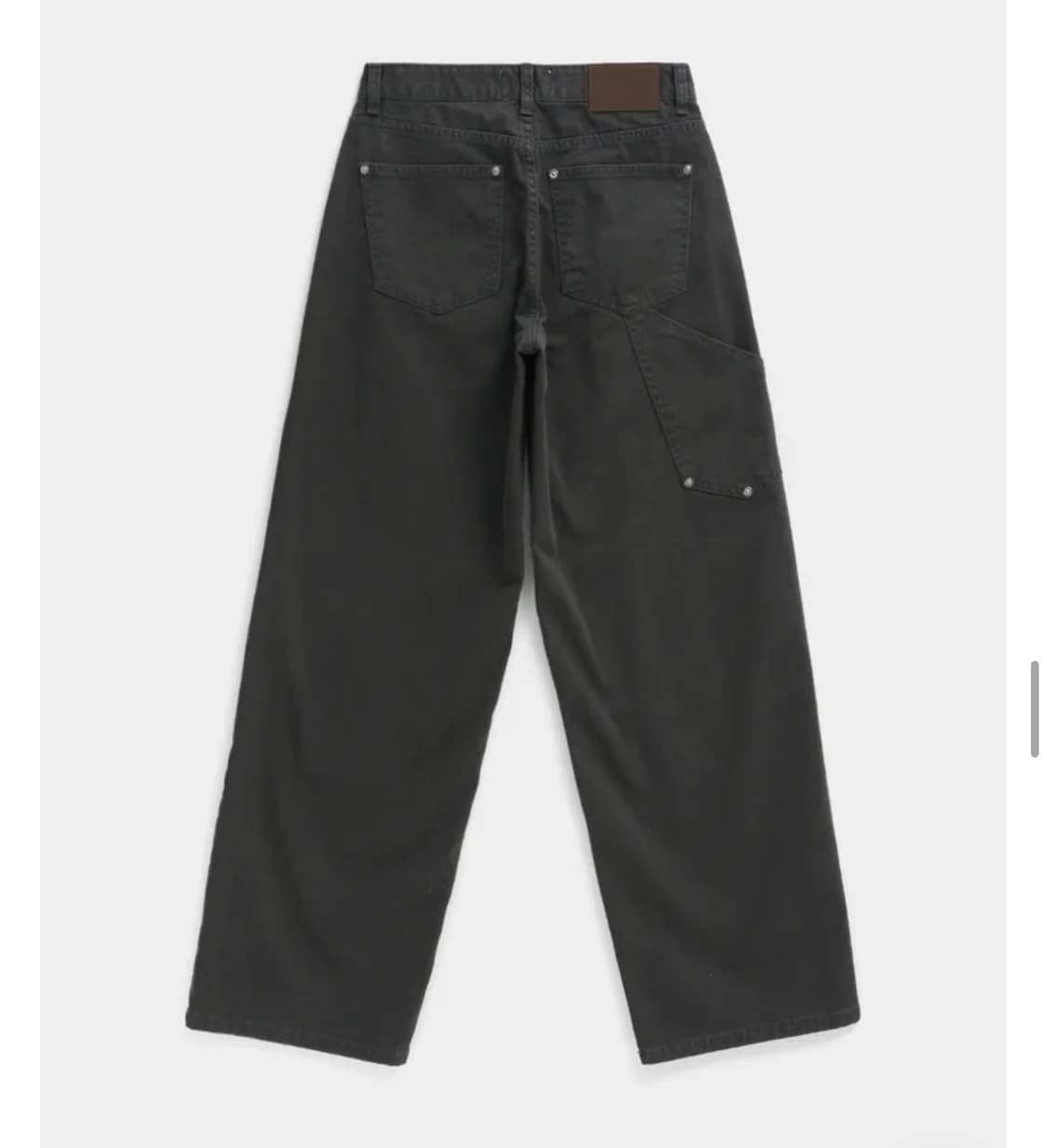 ootj 블랙업 리벳 카펜더 와이드 코튼팬츠 상품이미지2