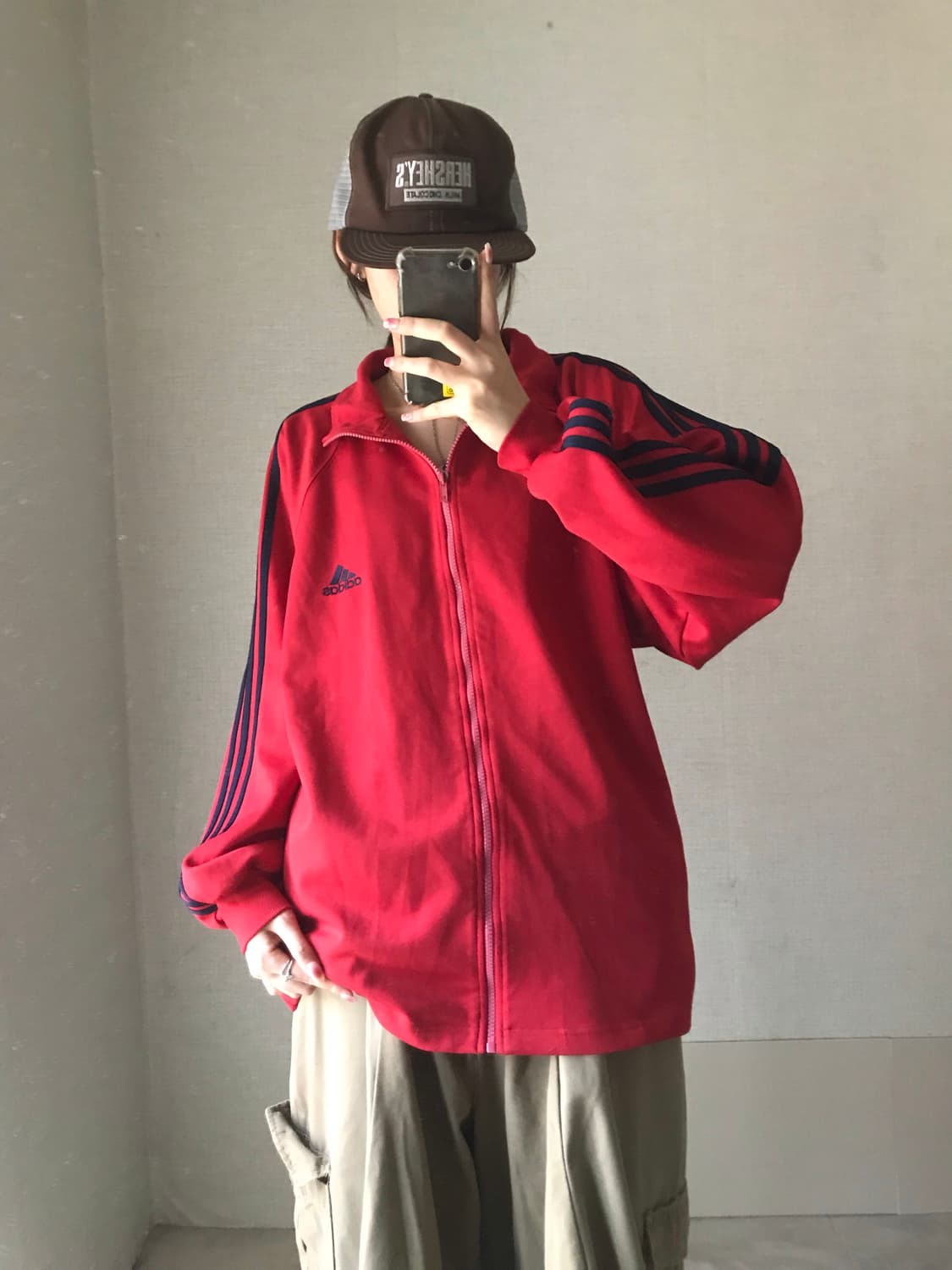 아디다스 90s 레드 네이비 져지 상품이미지5