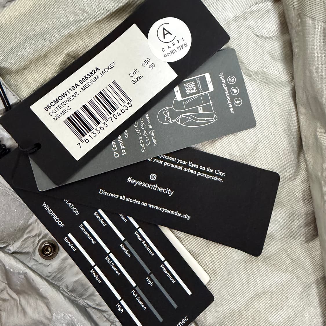 2019SS C.P 컴퍼니 고글 자켓 50사이즈 상품이미지7