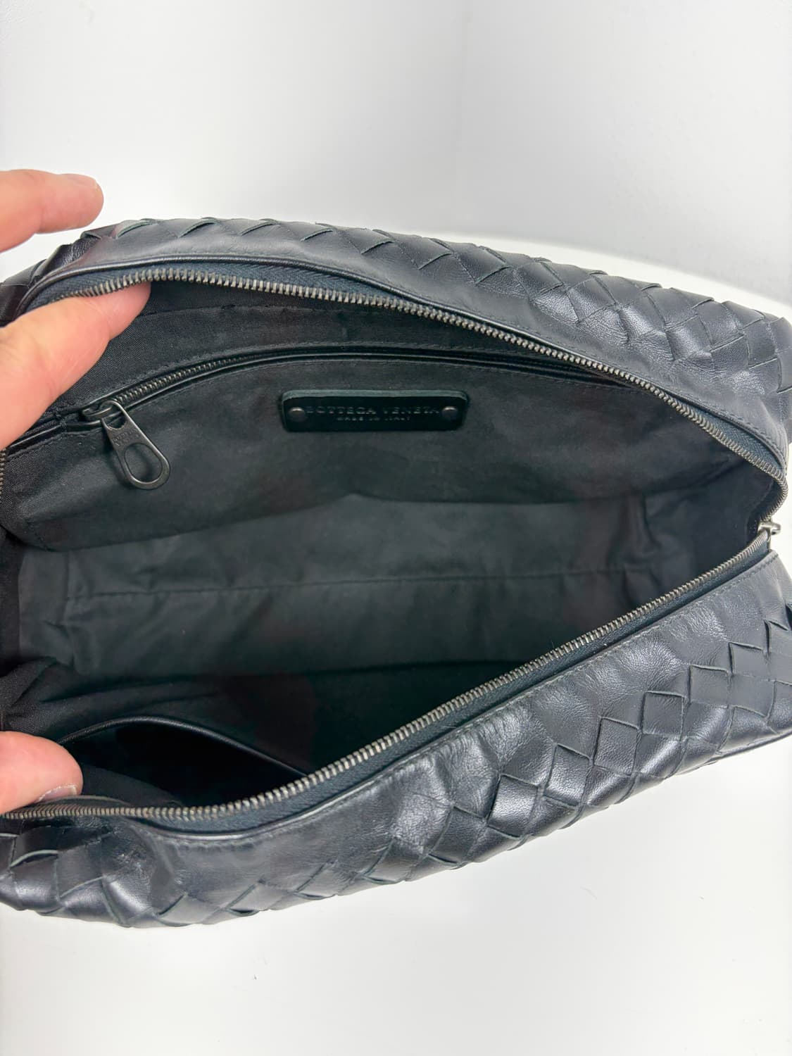 보테가베네타 인트레치아토 블랙 돕키트 파우치 상품이미지9