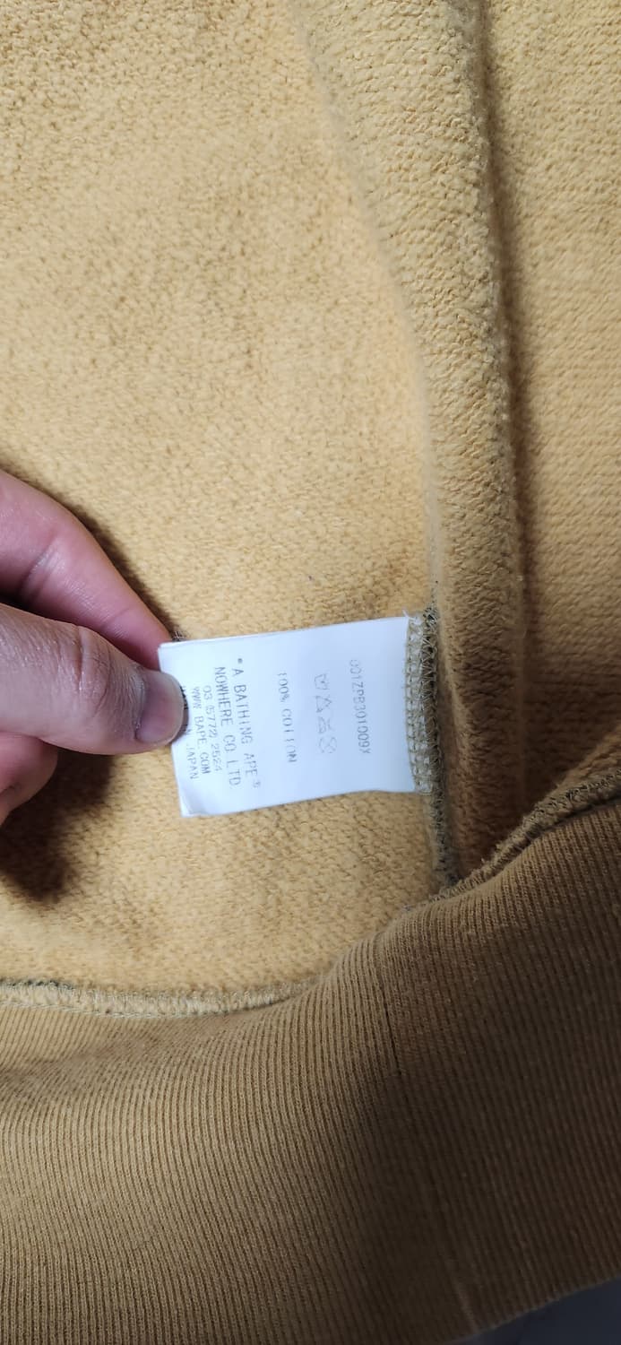 XXL 베이프 샤크 카모 황계 후드집업 자켓 상품이미지10