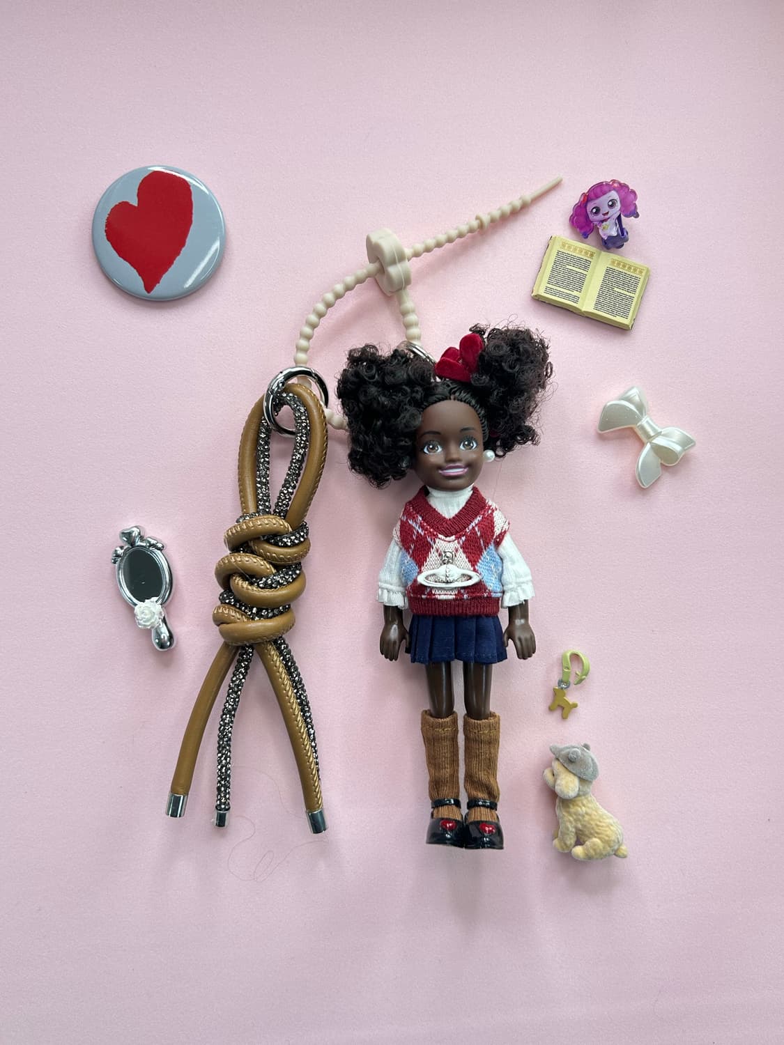 💜할인상품(32)바비키링 정품USA 마텔사 바비인형 커스텀키링 상품이미지1