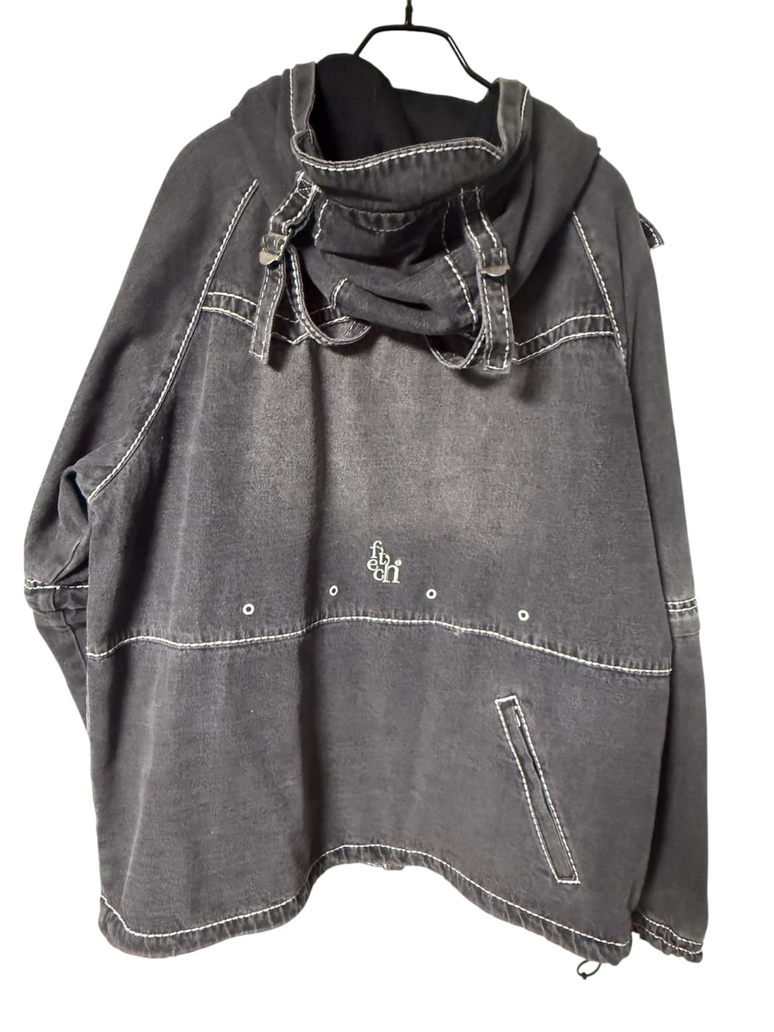 트루릴리젼 x 페치 데님 세퍼레이트 파카 블랙 XL 상품이미지7