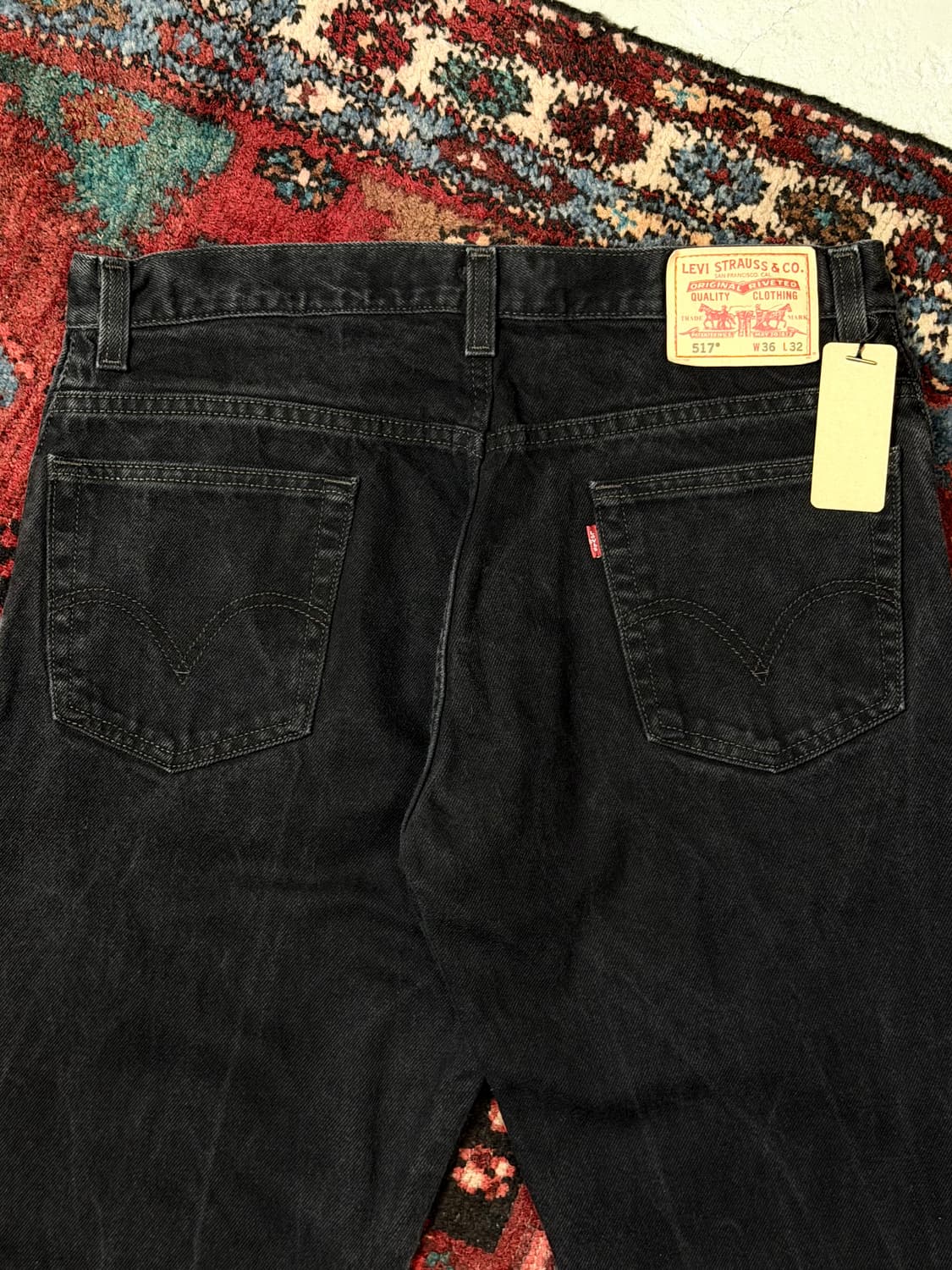 00's 리바이스 517 블랙 부츠컷 플레어진 상품이미지7