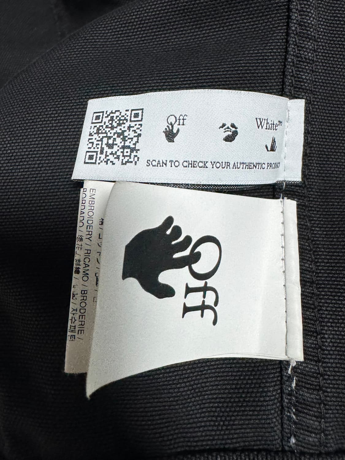 오프화이트 웨이브 캔버스 스케이트 자켓 M 팝니다 상품이미지6