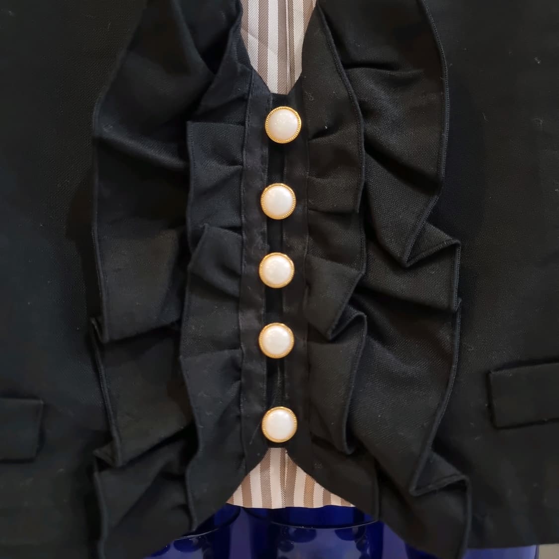 러플 프릴 진주버튼 베스트(조끼) 상품이미지3