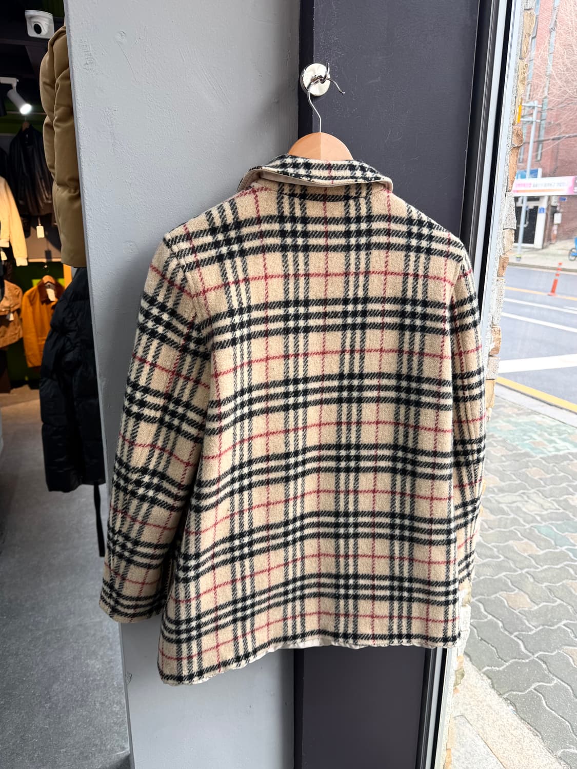 L/ 버버리 리버시블 노바체크 코트 자켓 상품이미지5