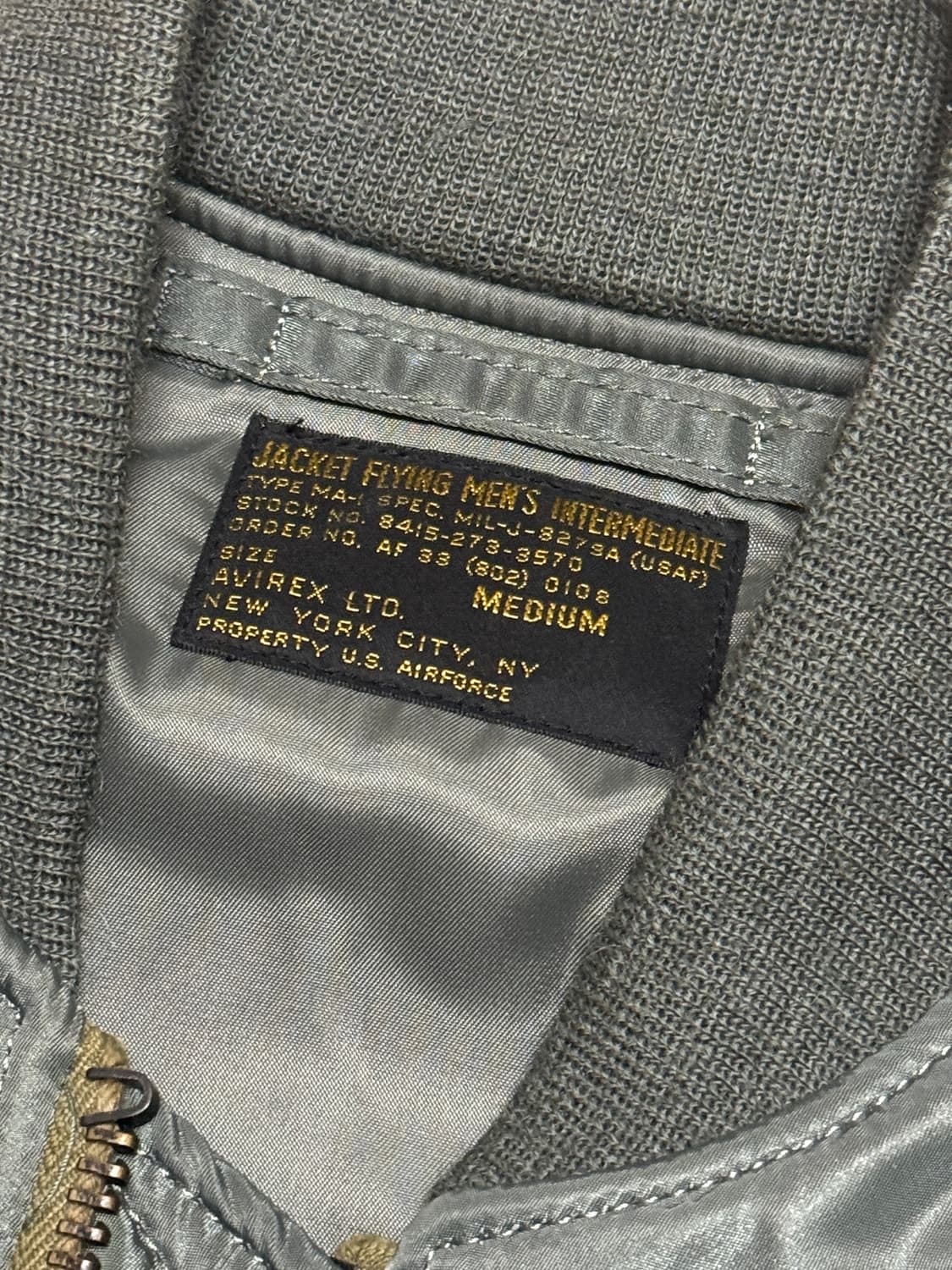 90s AVIREX 8279A MA-1 플라이트 자켓  상품이미지2
