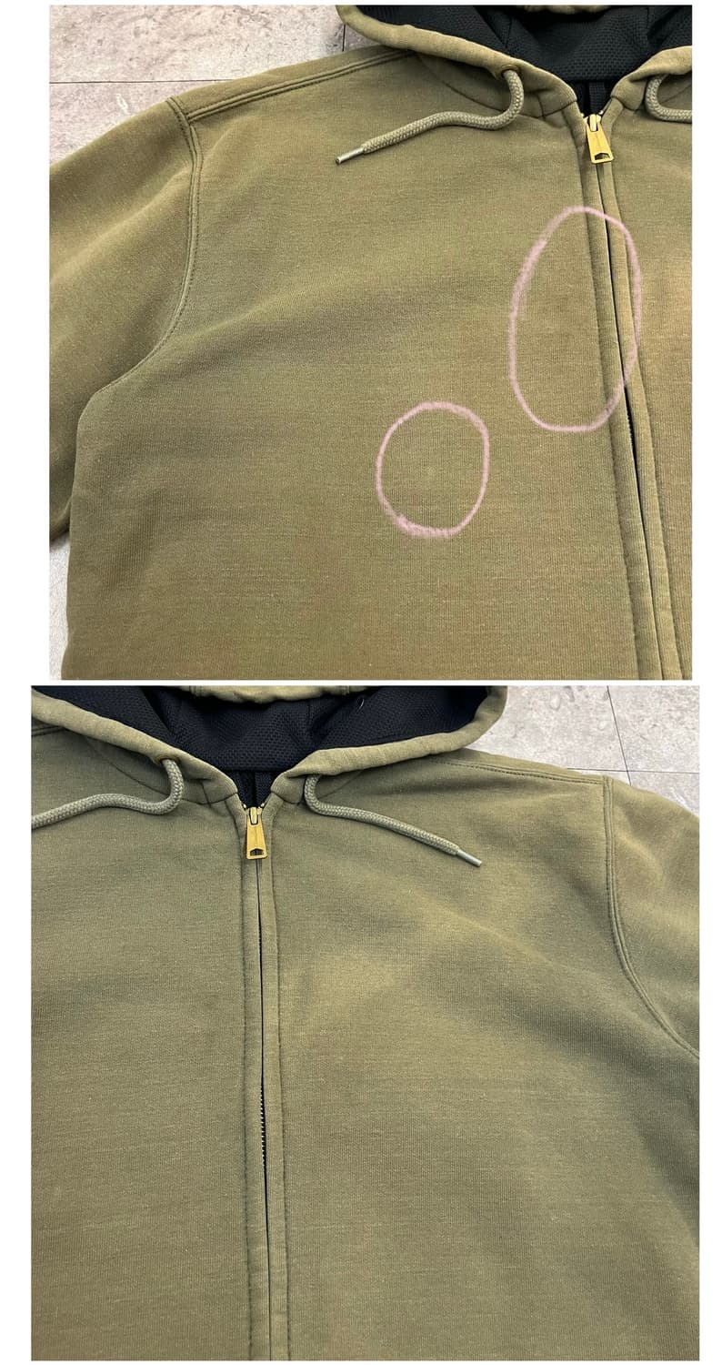 칼하트 후드집업 카키 M #csz3963 상품이미지5