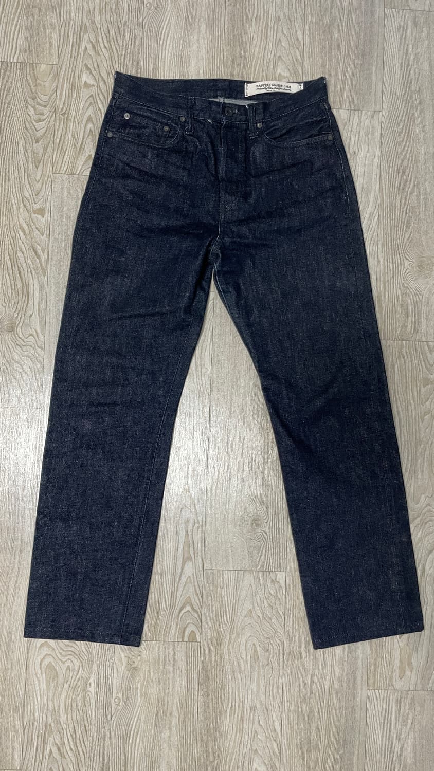 [32] 캐피탈 14온즈 데님 5P 몽키 시스코 팬츠 블랙 상품이미지1