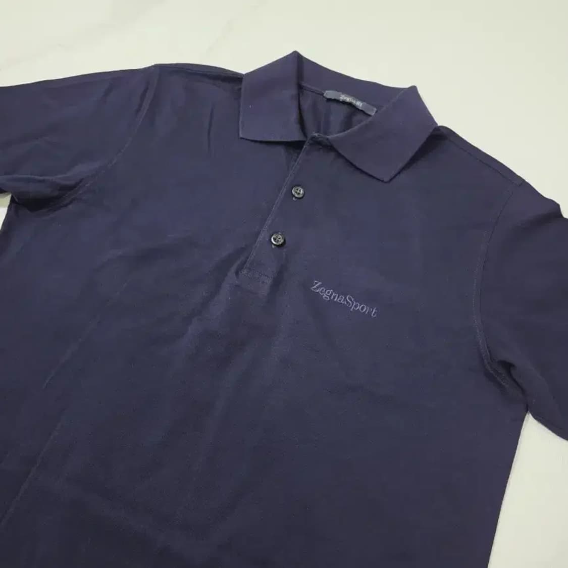 제냐스포츠 네이비 반팔 카라티 S (A 상품이미지3