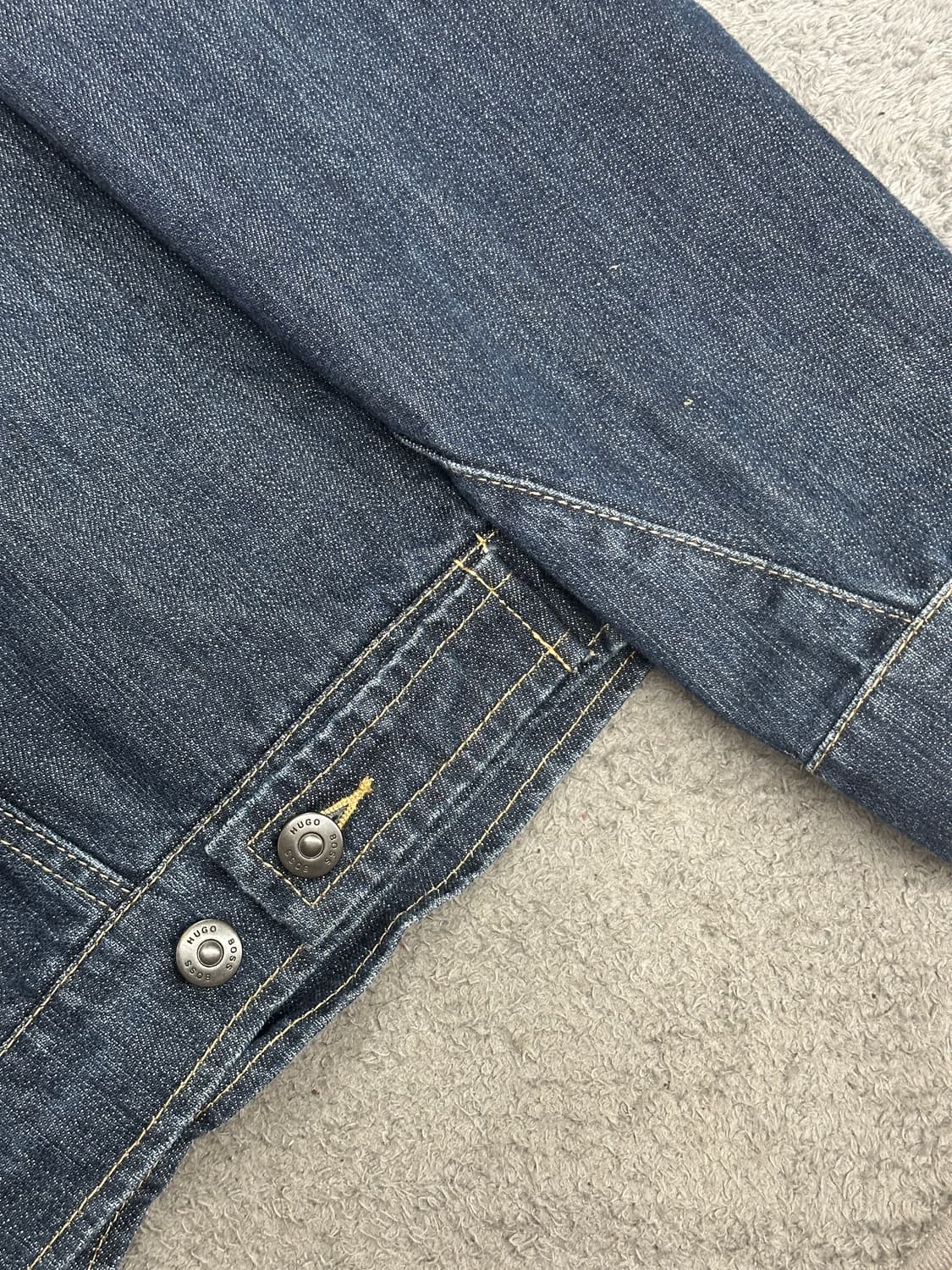 2006' 휴고보스 커브드 데님 집업 자켓 XL 상품이미지7