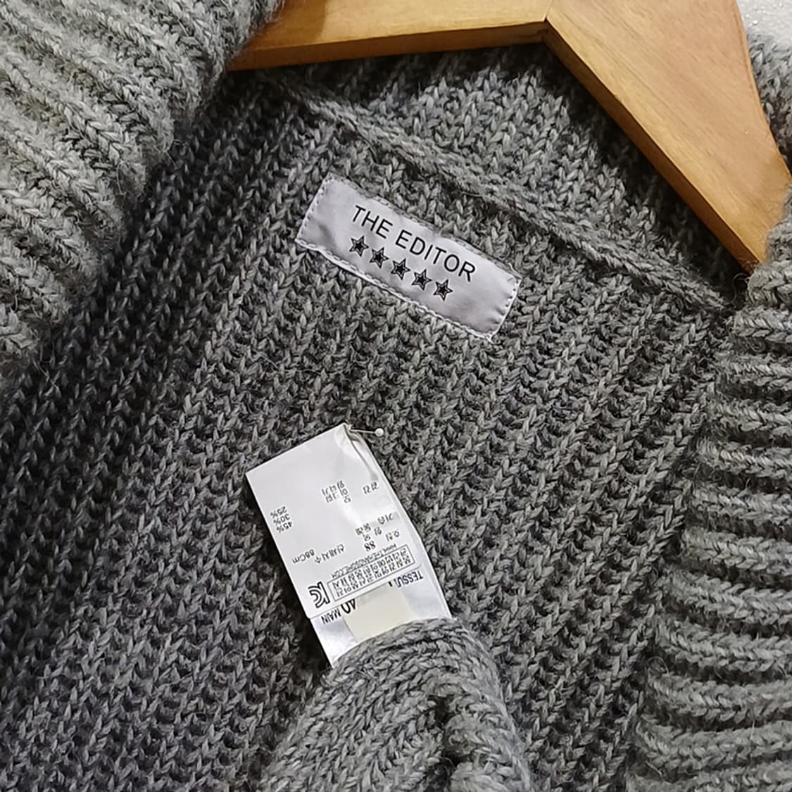 한섬 더에디터 알파카 울 롱 니트 자켓 코트 가디건 여성 S M 사랑봉봉 상품이미지4