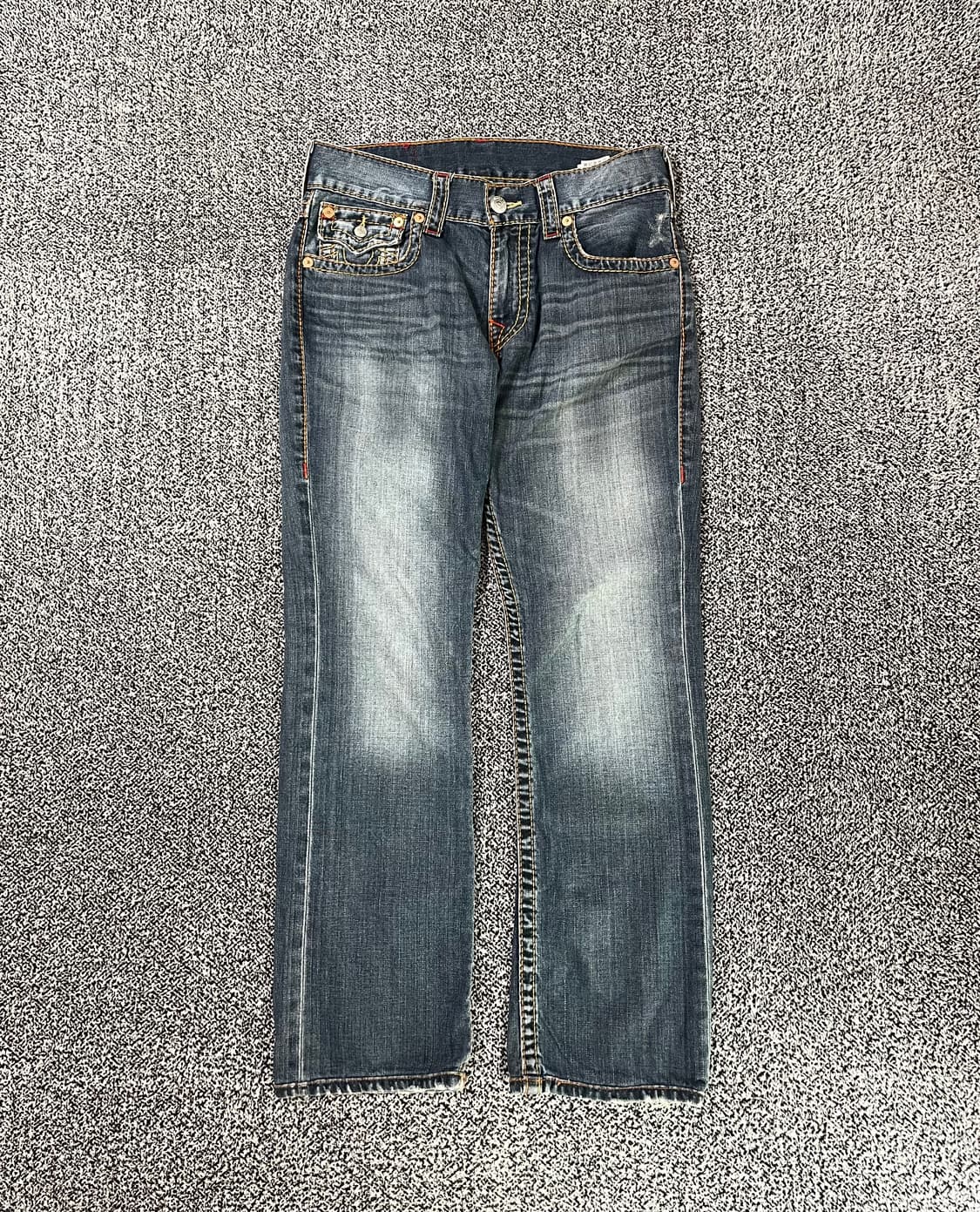 빈티지9. 트루릴리젼 레인보우 조이 로우라이즈 데님 팬츠 청바지 Y2K 상품이미지1