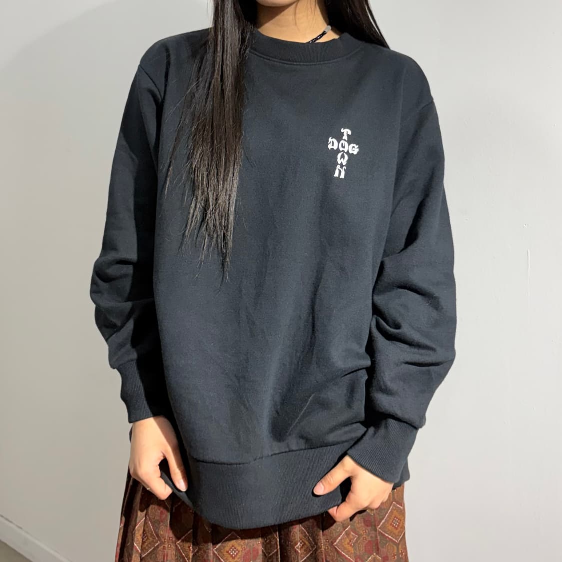 Dog town 블랙드래곤 프린팅 긴팔 맨투맨 상품이미지2