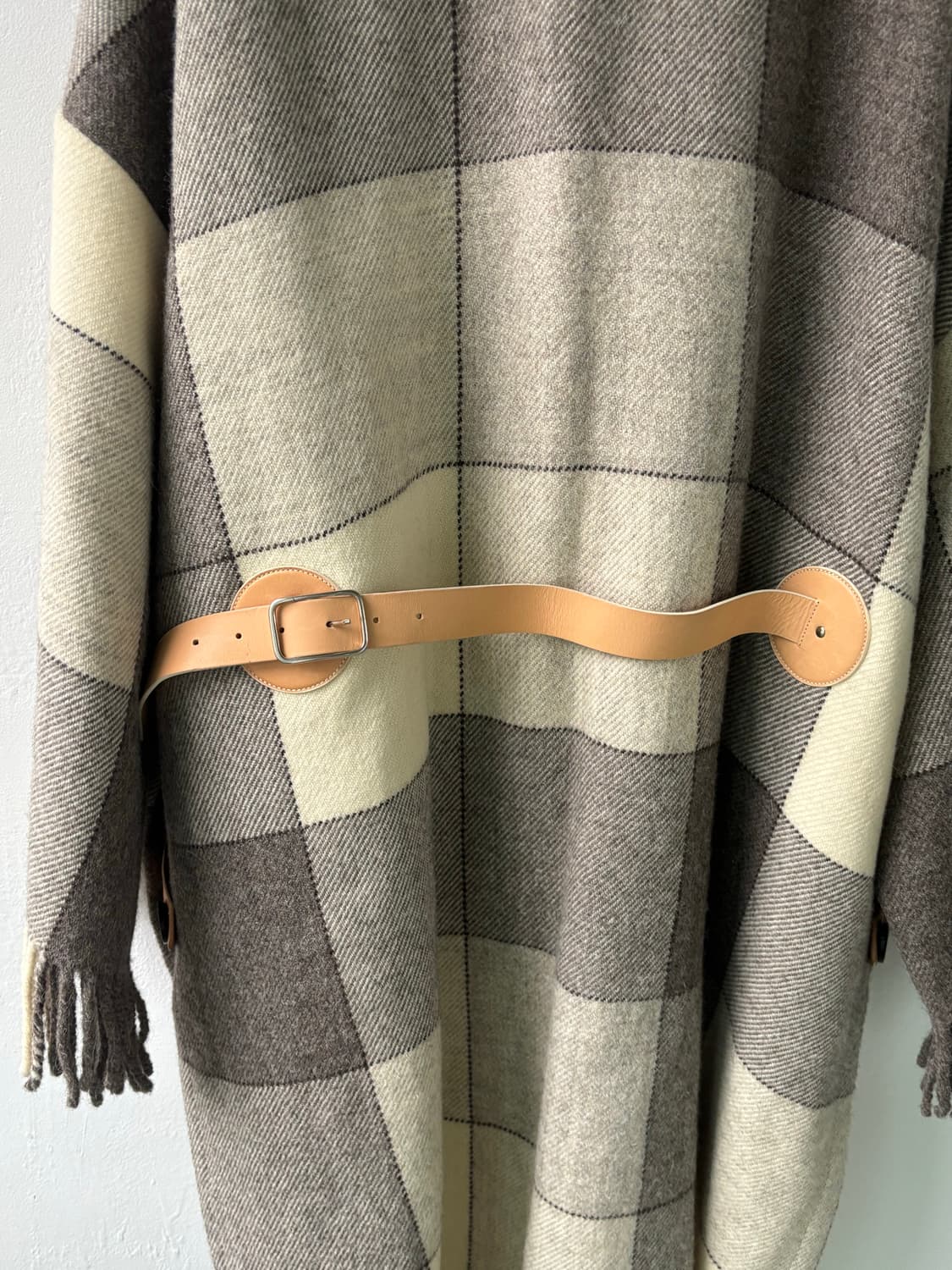 질샌더 19AW 런웨이피스 레더 트림 코트 상품이미지7