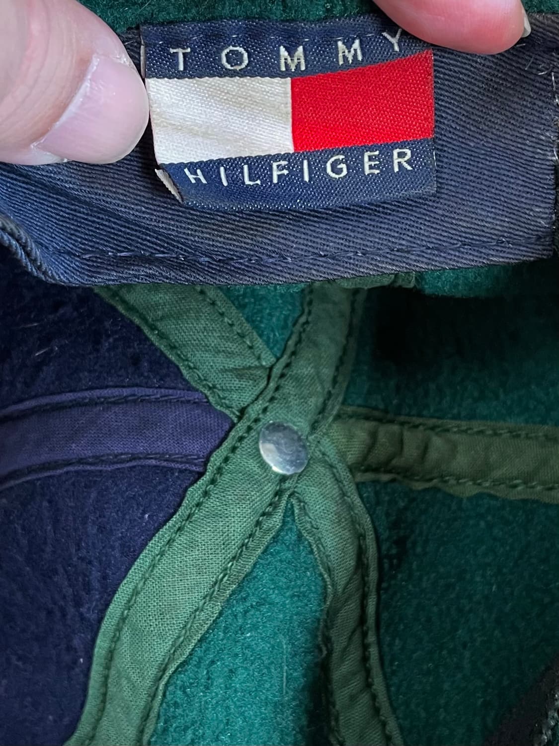 국내 유일 90s Made USA 타미힐피거 올드스쿨 후리스 플리스 모자 상품이미지5