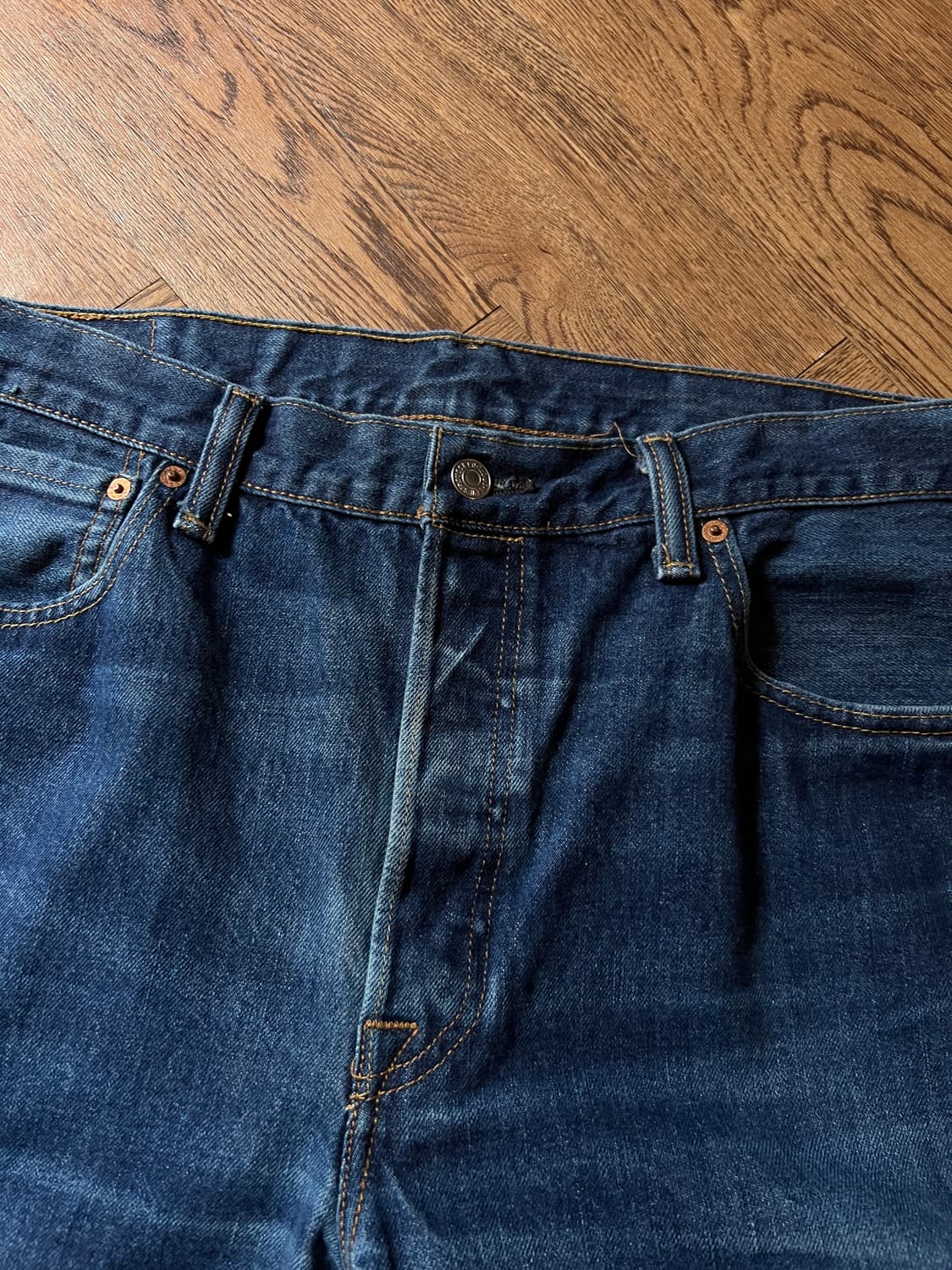 [36]리바이스 501 빈티지 워싱 스트레이트 데님 팬츠 상품이미지3