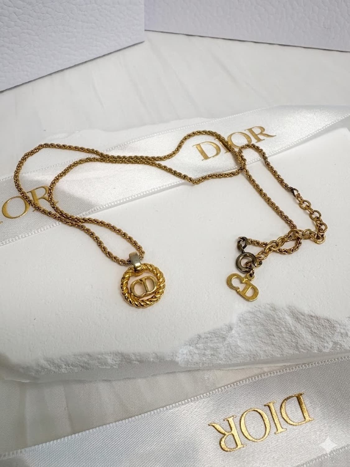 👑[급처!!] 디올 빈티지 CD 트위스트 로프 네크리스 ✨ 상품이미지1