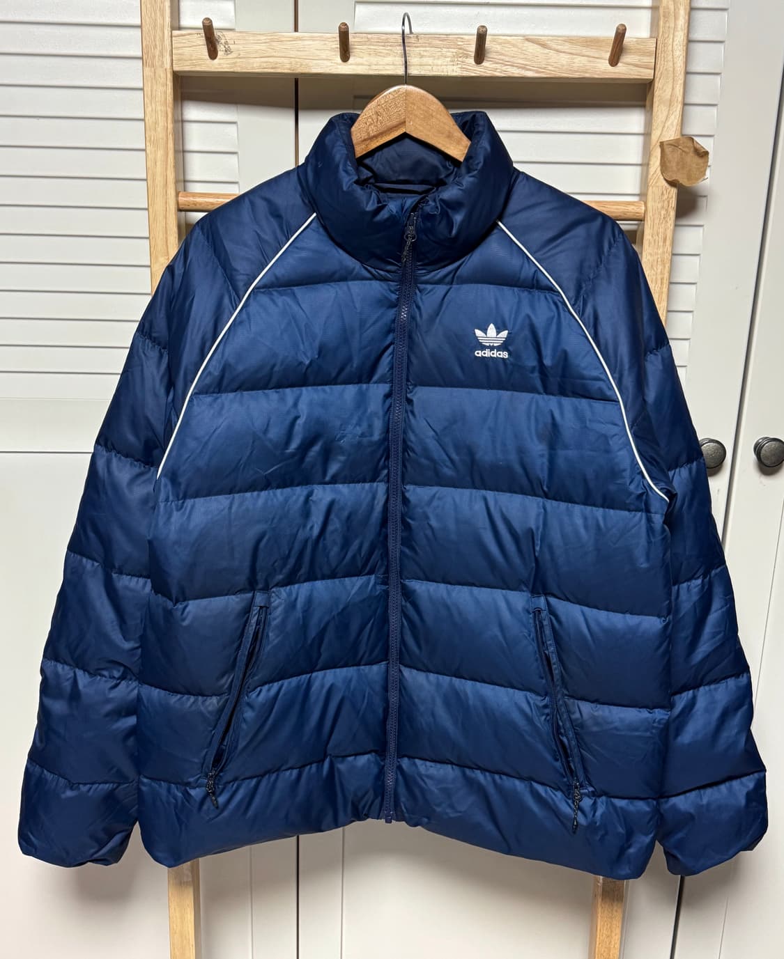 아디다스 사이드라인 딥네이비 y2k 패딩 자켓 상품이미지1